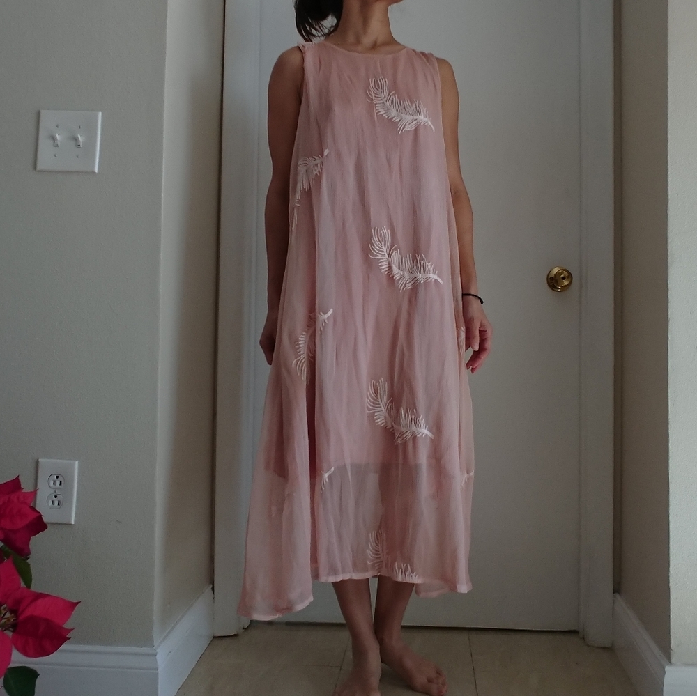 Long dress pink